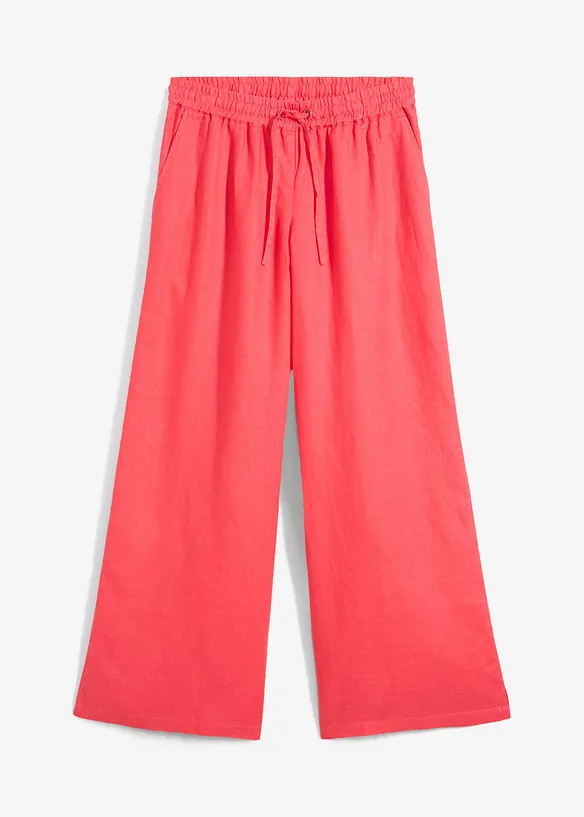 Pantalon palazzo 100 % lin, bonprix