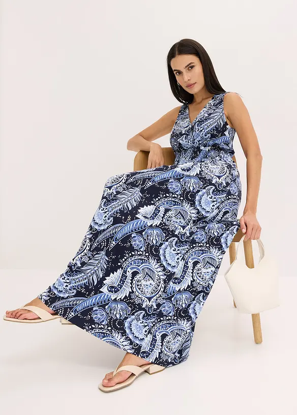 Robe longue en viscose douce et extensible, bonprix