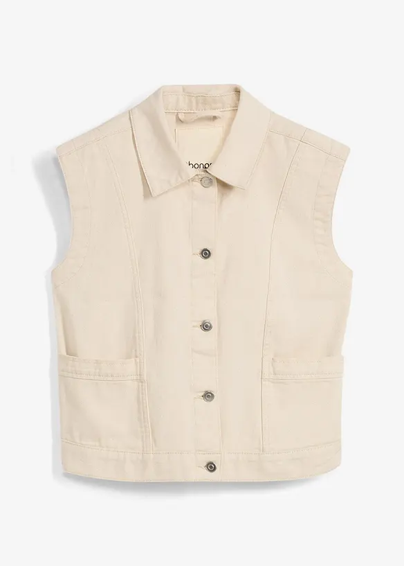 Gilet sans manches en jean, bonprix