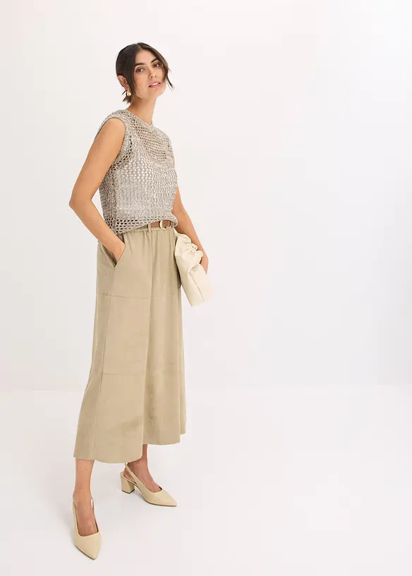 Top en grosse maille ajourée, bonprix