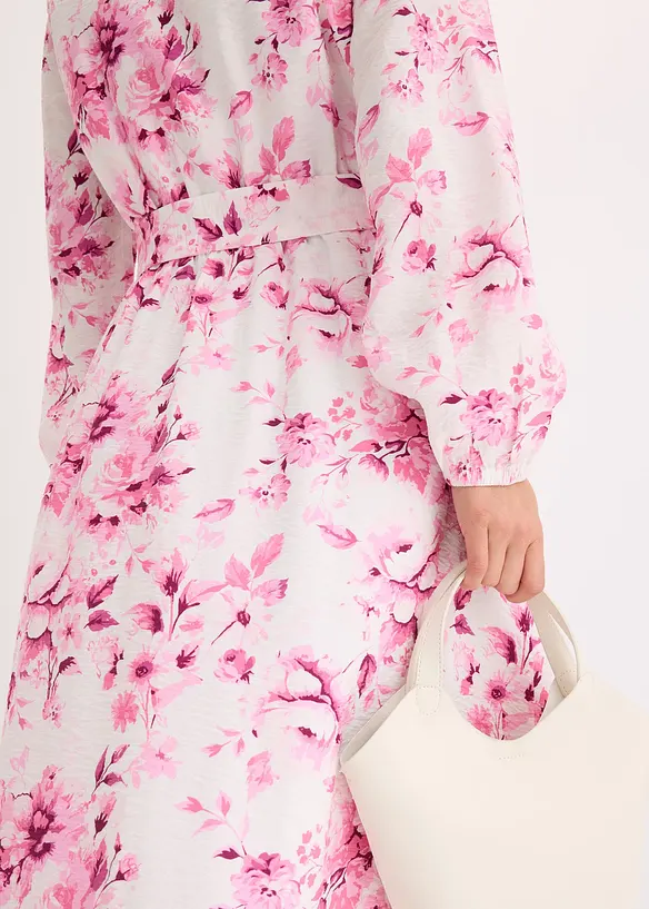 Robe midi fluide en viscose mélangée, bonprix