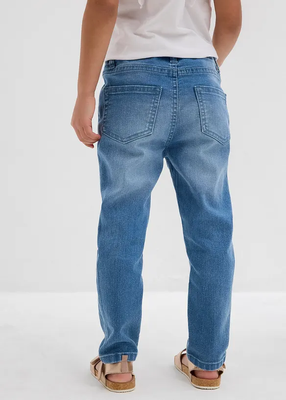 Jean extensible taille mi-haute, Tapered, bonprix