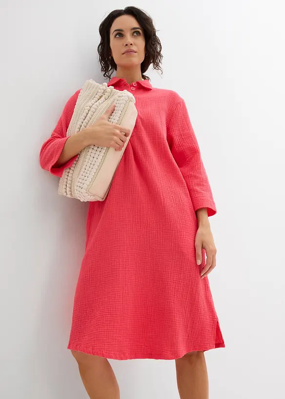 Robe-chemise en gaze de coton, bonprix