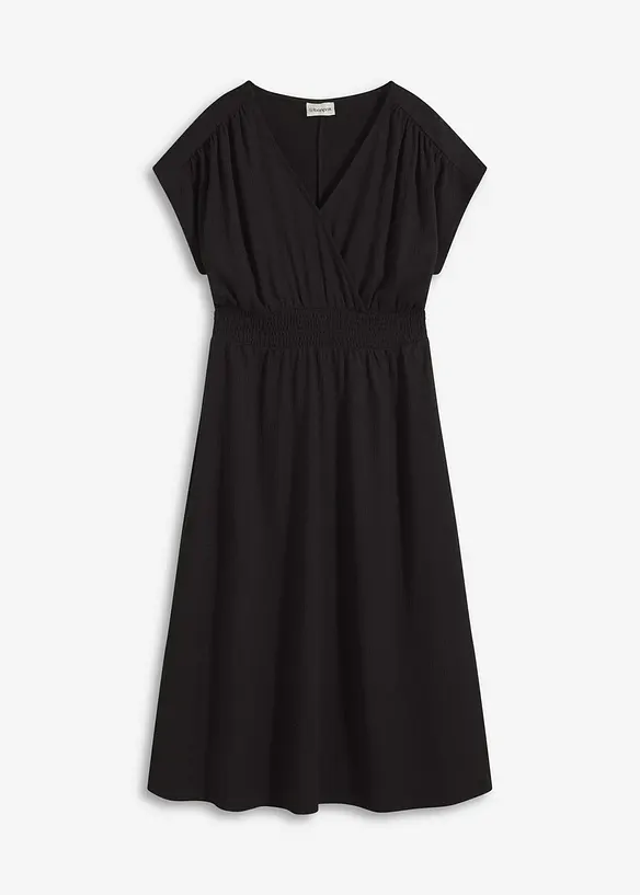 Robe en jersey crêpe aérien, bonprix