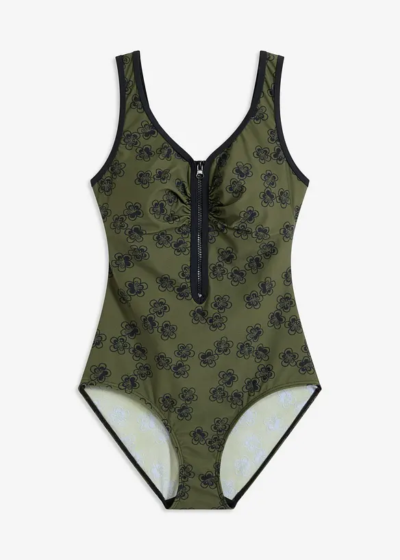 Maillot 1 pièce sculptant, maintien léger, bonprix
