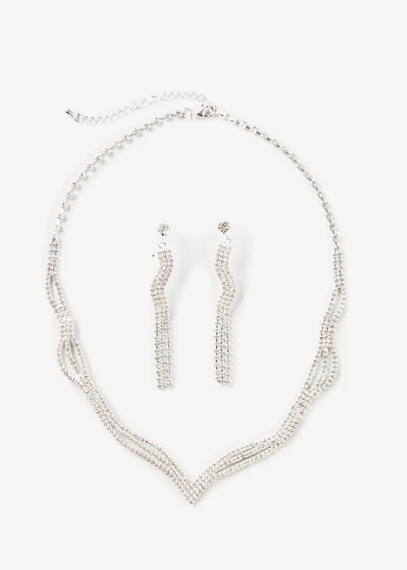 Collier + boucles d'oreille (ens. 2 pces), bonprix