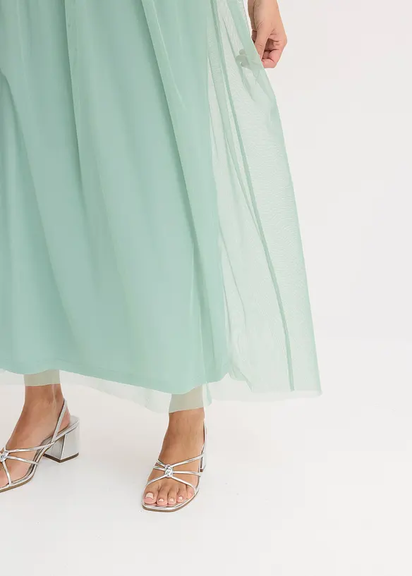 Robe longue avec haut brodé de sequins, bonprix