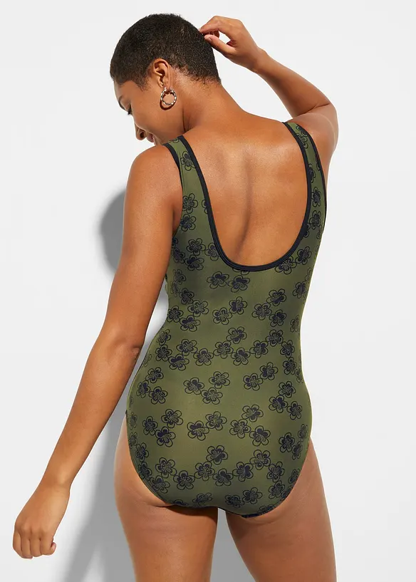 Maillot 1 pièce sculptant, maintien léger, bonprix