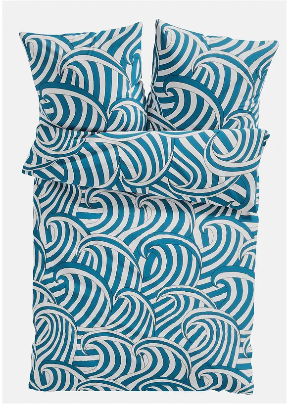 Parure de lit motif vagues, bonprix