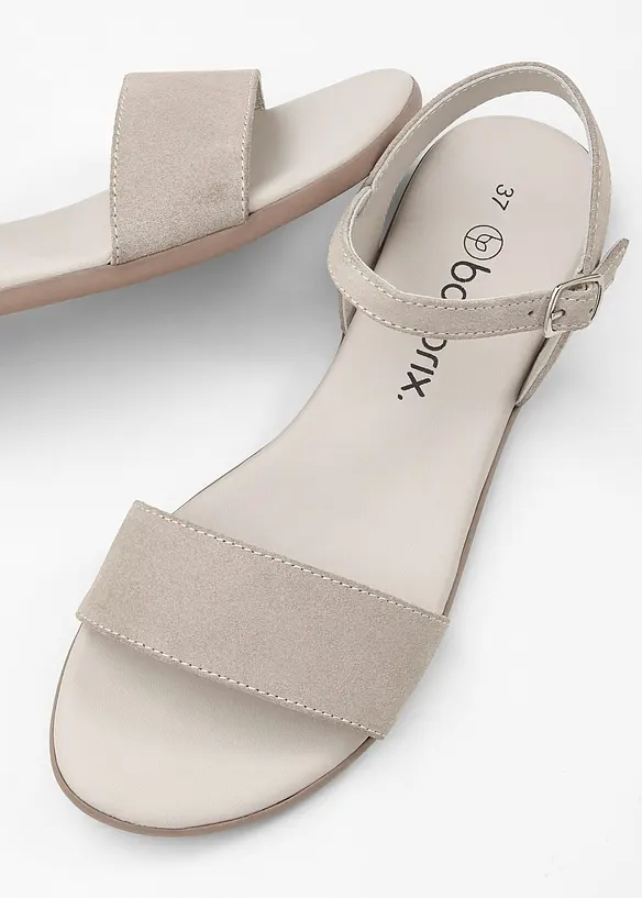 Sandales en cuir, bonprix