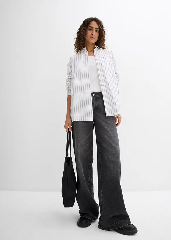 Lot de 2 T-shirts en viscose douce, bonprix