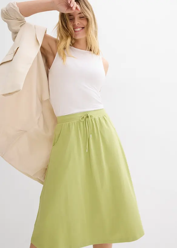 Jupe en jersey coton extensible, bonprix
