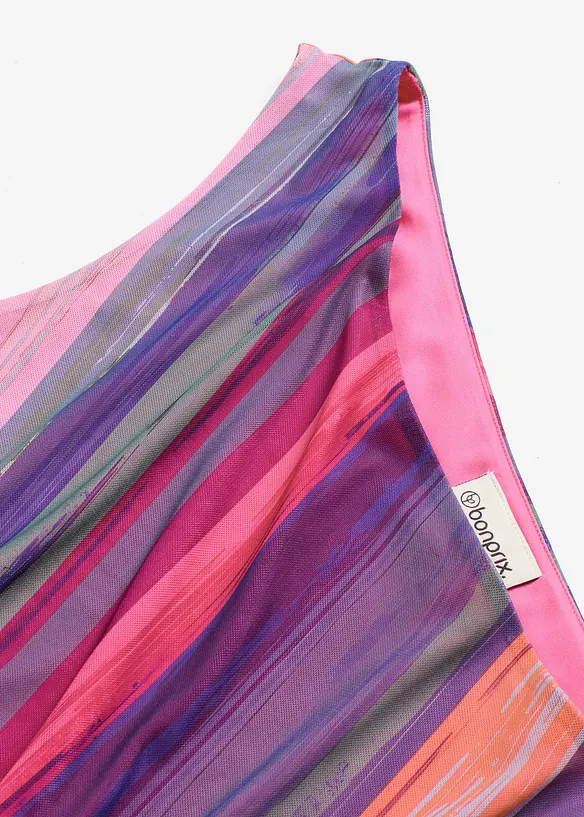 Robe une épaule en mesh doux, bonprix