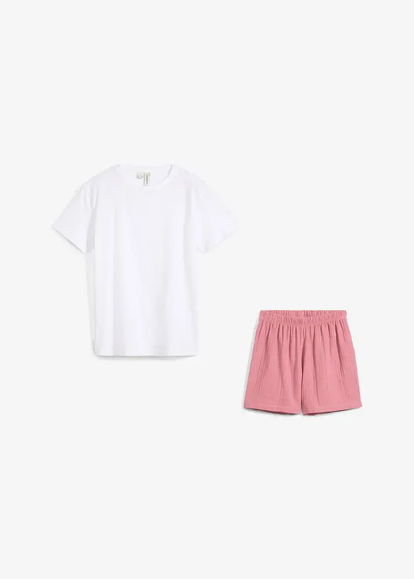 Pyjashort (ens. 2 pces) en gaze de coton, bonprix