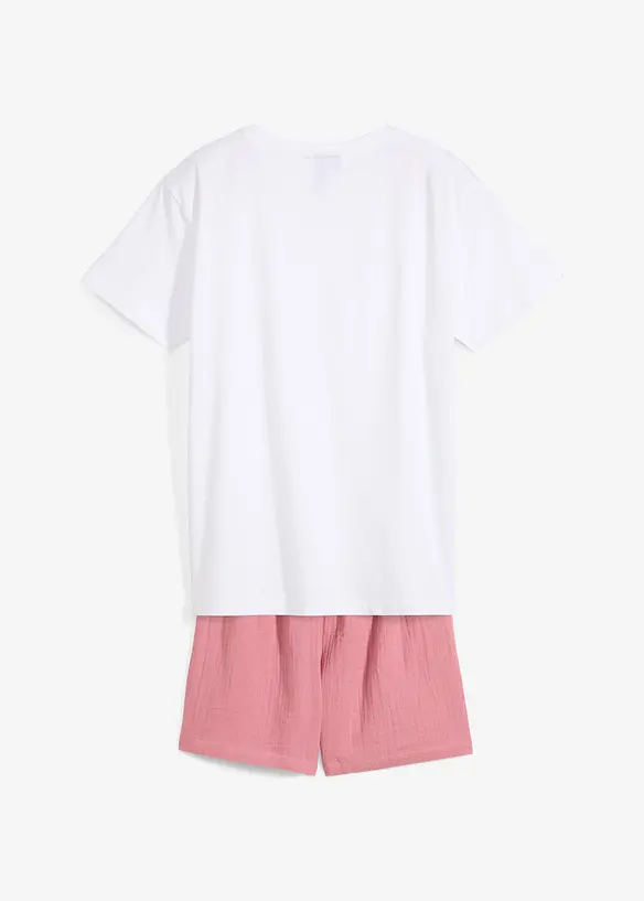 Pyjashort (ens. 2 pces) en gaze de coton, bonprix
