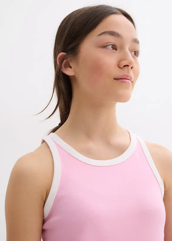 Lot de 3 tops en coton, bonprix