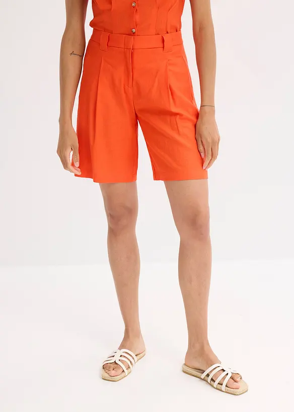 Short léger en lin mélangé, bonprix