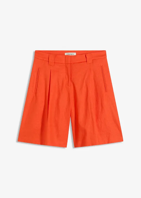Short léger en lin mélangé, bonprix
