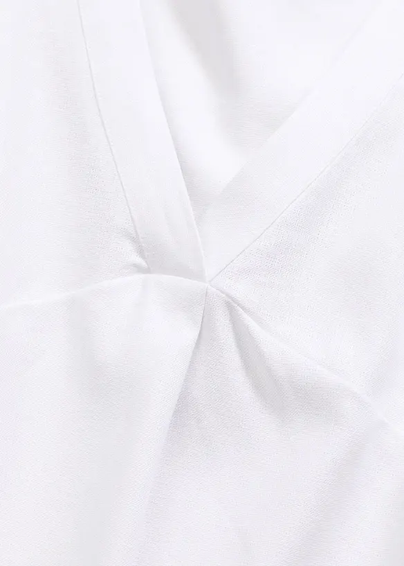 Blouse sans manches en lin mélangé, bonprix