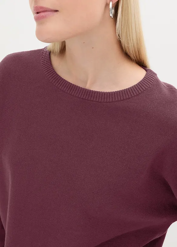 Pull à manches chauve-souris, bonprix