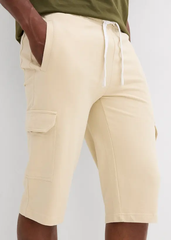 Bermuda cargo en molleton 100% coton, bonprix