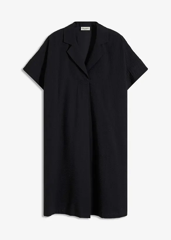 Robe ample en coton avec pli plat devant, bonprix