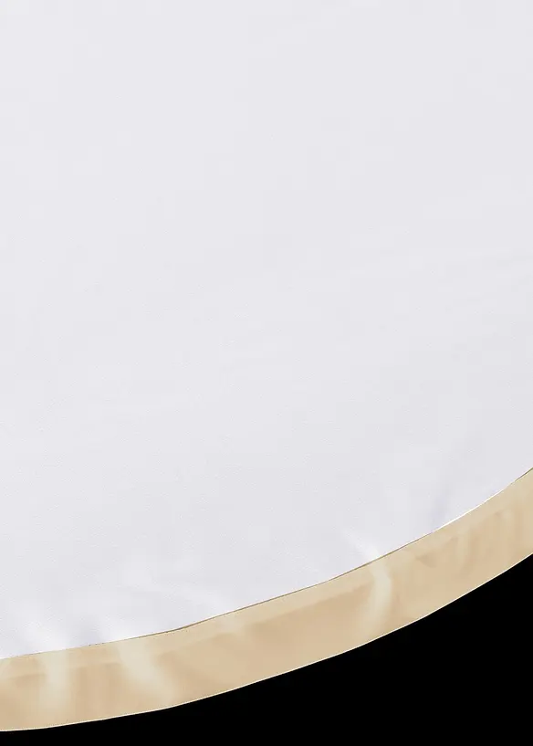 Store ondulé avec bordure en satin et polyester recyclé, bonprix