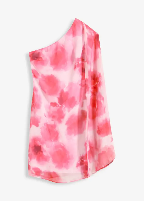 Robe asymétrique en crêpe fin, bonprix