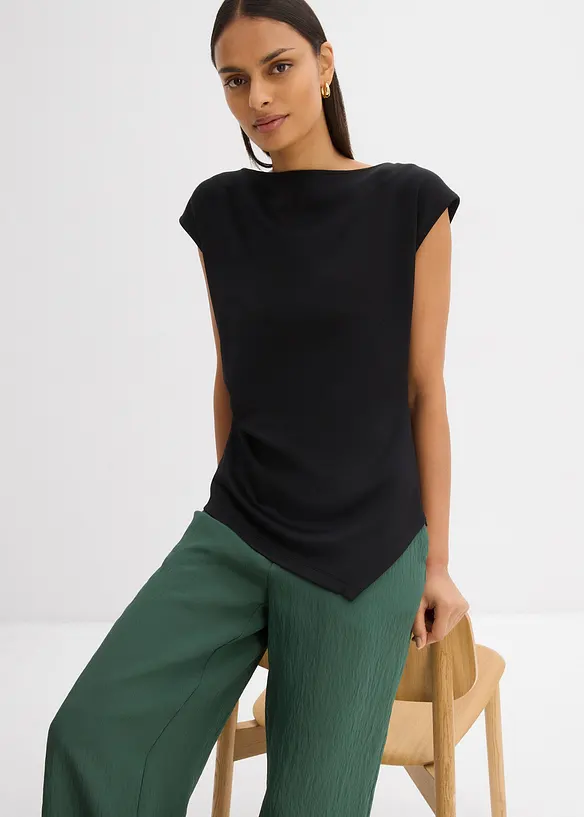 Top à base asymétrique en matière néoprène confortable, bonprix