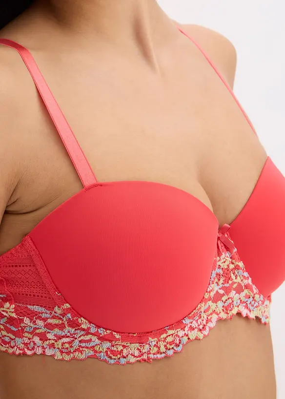 Soutien-gorge à balconnets avec une dentelle multicolore, bonprix