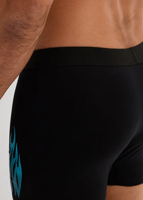 Lot de 3 boxers midi coton, bonprix