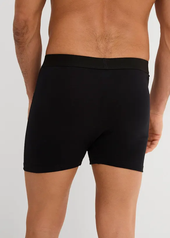 Lot de 3 boxers midi coton, bonprix