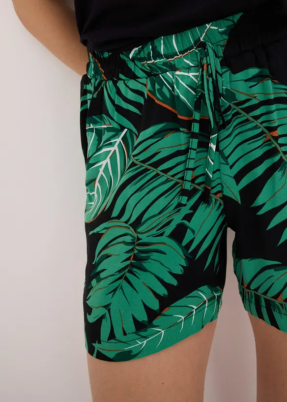 Short imprimé en viscose fluide, bonprix