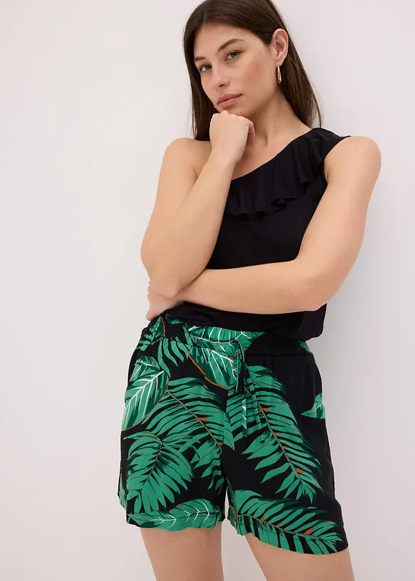 Short imprimé en viscose fluide, bonprix