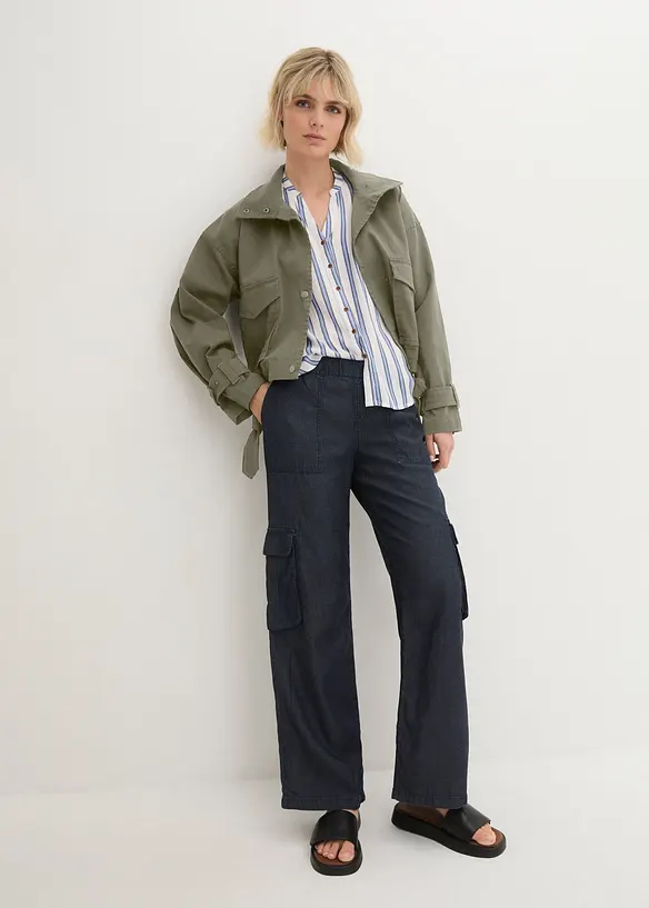 Jean cargo, taille moyenne, John Baner JEANSWEAR