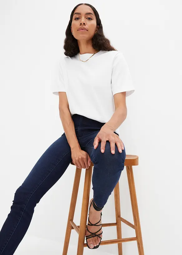 Jean skinny taille haute, stretch, bonprix