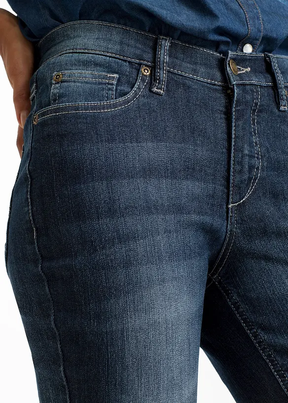 Jean bootcut taille haute, extensible et confortable, bonprix