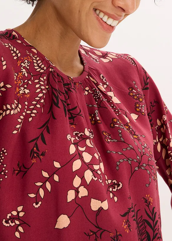 Blouse imprimée en viscose, bonprix