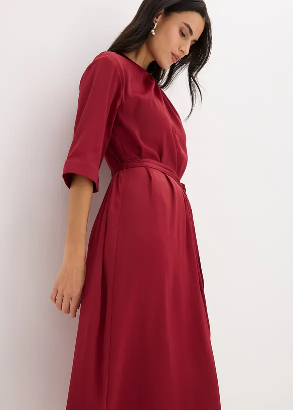 Robe midi en satin brillant, bonprix