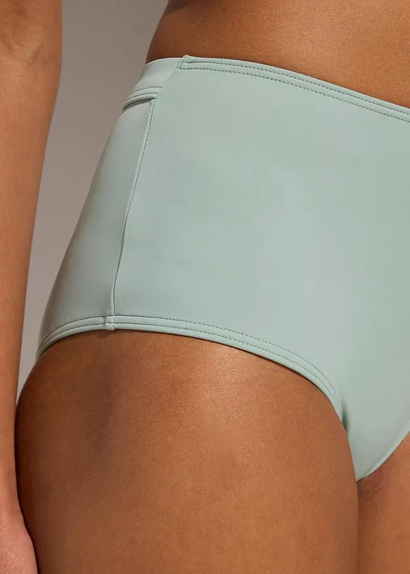 Bas de bikini taille haute, largeur réglable, bonprix