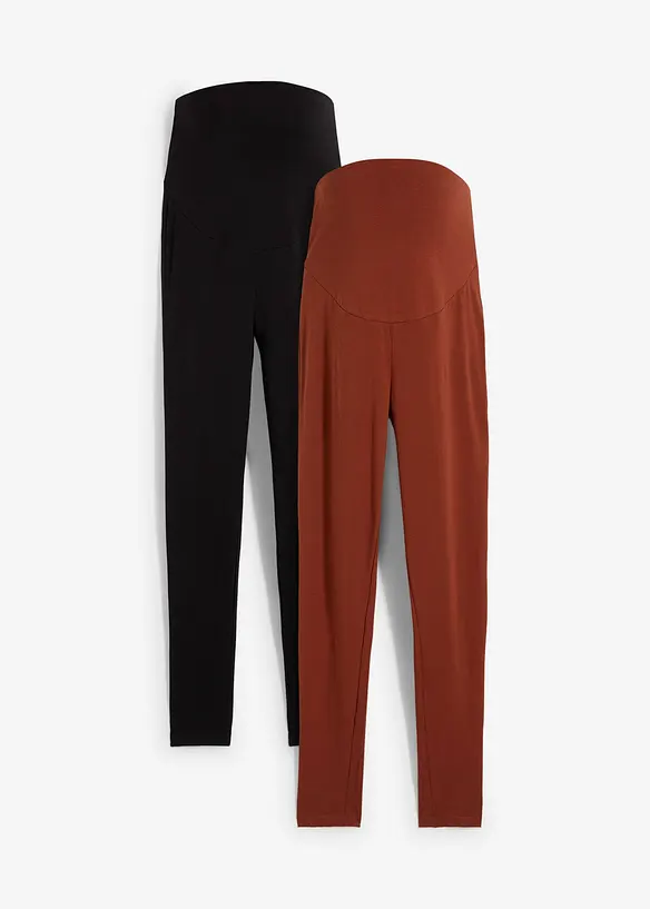 Lot de 2 leggings de grossesse avec coton, bonprix