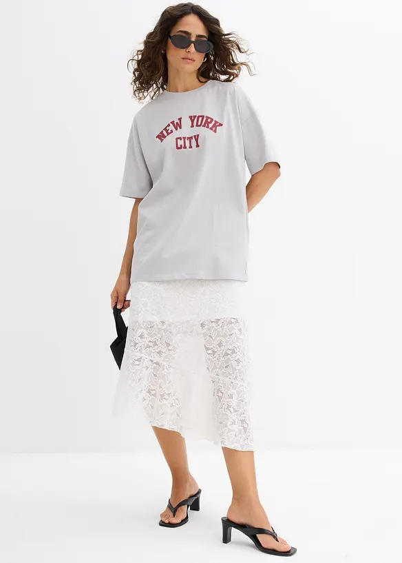 T-shirt oversize 100% coton, bonprix