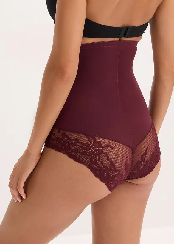 Culotte taille haute sculptante avec dentelle, maintien fort, bonprix