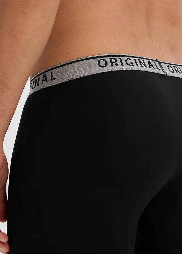 Lot de 2 boxers longs en coton extensible, bonprix