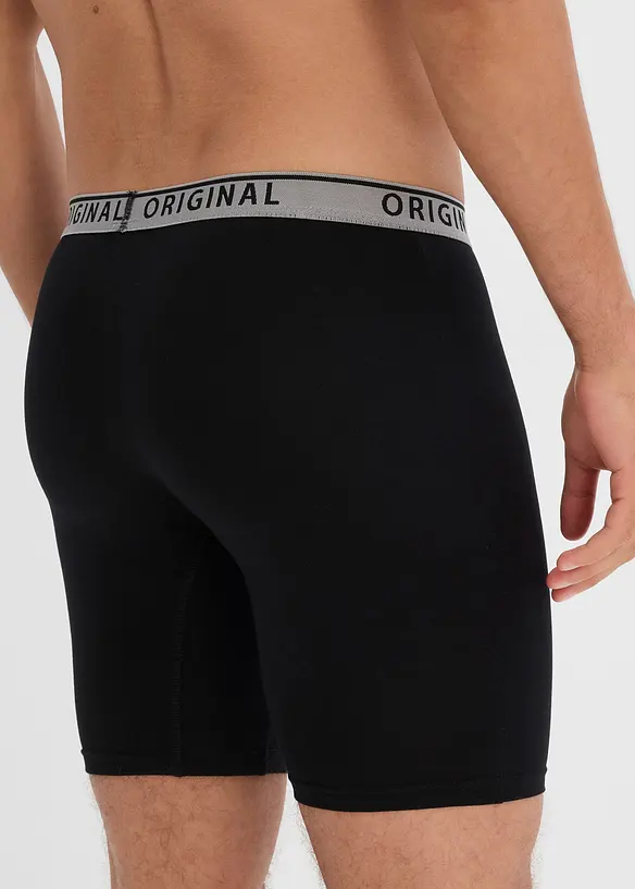 Lot de 2 boxers longs en coton extensible, bonprix