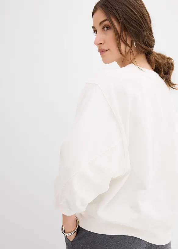 Sweat oversize 100% coton, bonprix