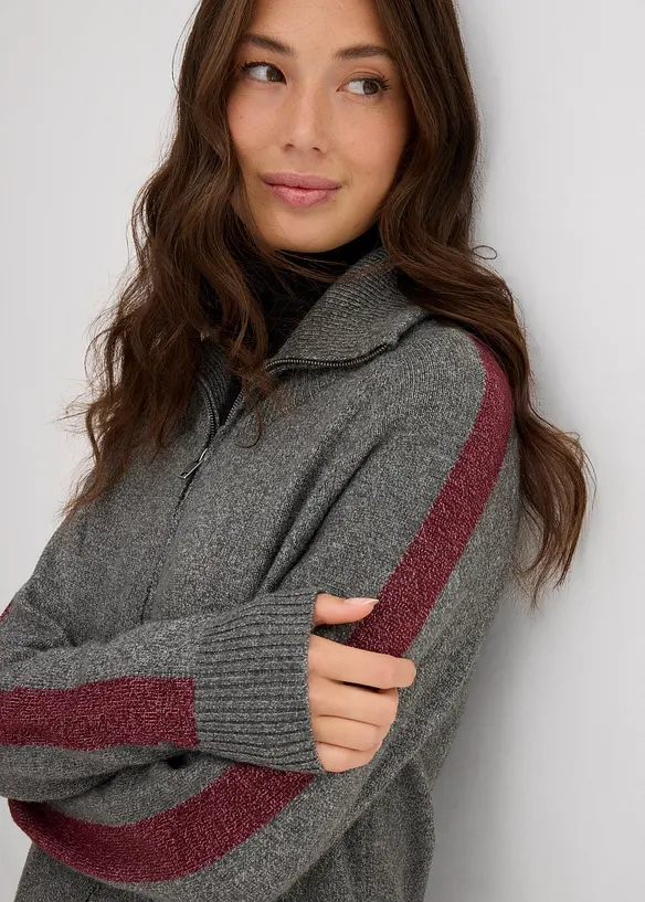 Gilet en maille douce de laine mélangée, bonprix