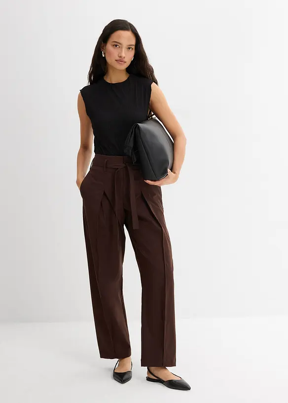 Pantalon avec passepoils décoratifs, bonprix