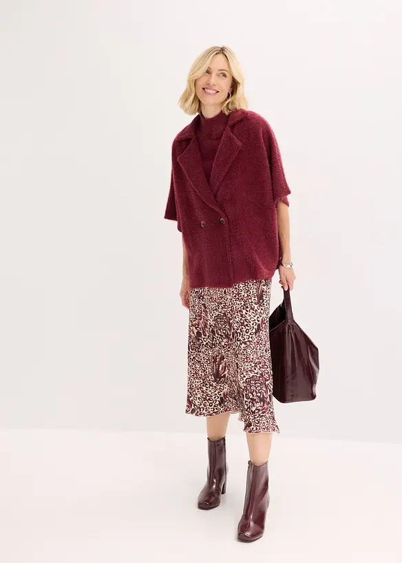 Gilet en maille poilue, bonprix