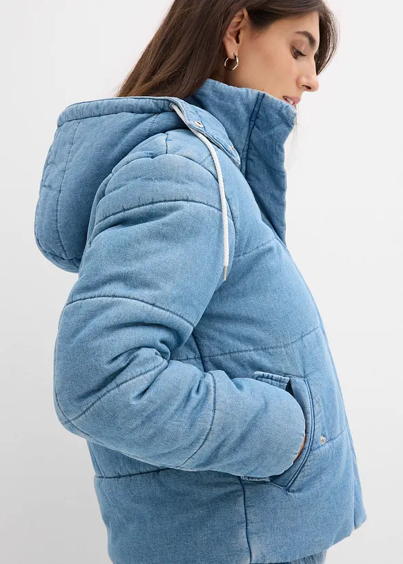 Doudoune en denim, bonprix